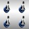Service Caster 5 Inch 316SS Solid Poly Swivel 1-3/4 Inch Expanding Stem Caster Set Brake SCC SCC-SS316EX20S514-SPUS-TLB-134-4 - alternate 1